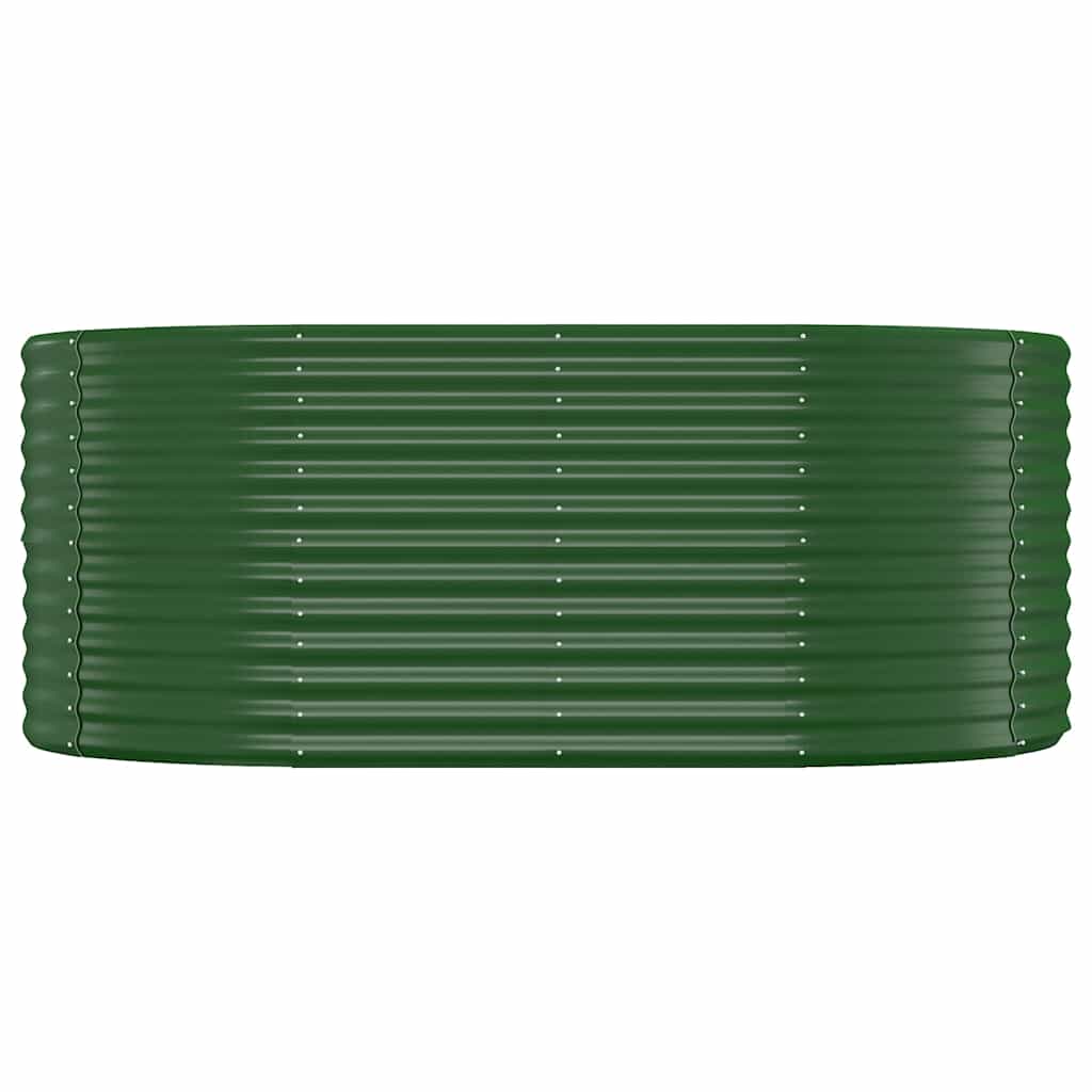 vidaXL Garden Raised Bed Galvanised Steel 175x100x68 cm Green 3