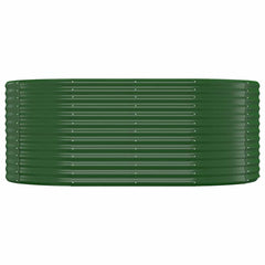vidaXL Garden Raised Bed Galvanised Steel 175x100x68 cm Green 3