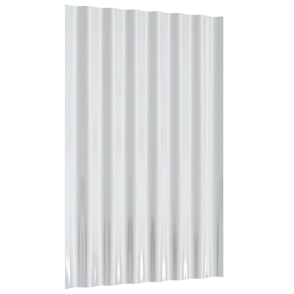 vidaXL Roof Panels 36 pcs Galvanised Steel Anthracite 60x36 cm 5