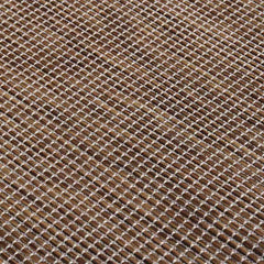 vidaXL Outdoor Flatweave Rug 120x170 cm Brown 5