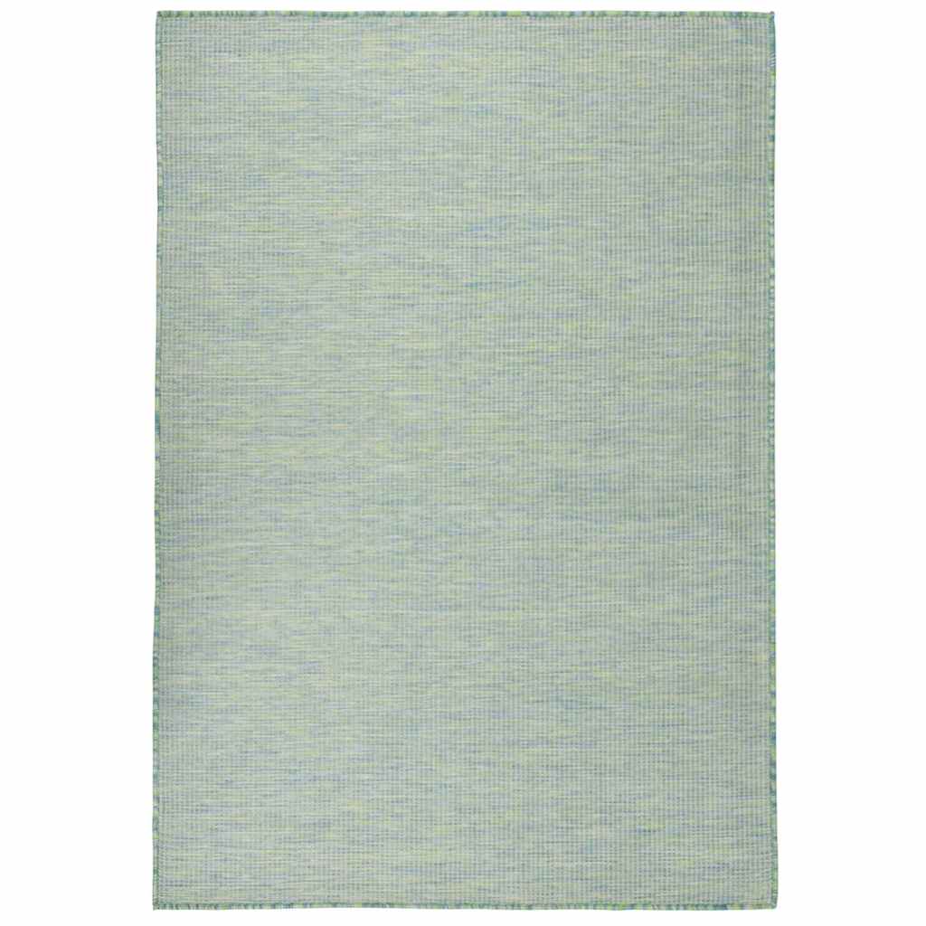 Outdoor Flatweave Rug 160x230 cm Width 160 cm Turquoise