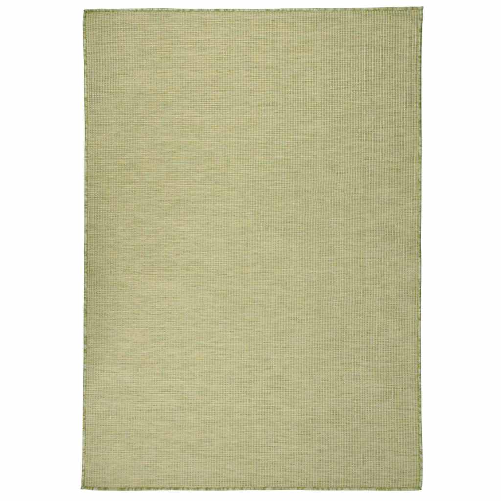 Outdoor Flatweave Rug 140x200 cm Green