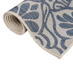 vidaXL Outdoor Flatweave Rug 80x250 cm Blue Pattern 3