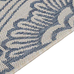 vidaXL Outdoor Flatweave Rug 120x170 cm Blue Pattern 4