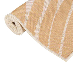 vidaXL Outdoor Flatweave Rug 120x170 cm Leaf Pattern 3