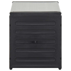 vidaXL Garden Waste Basket Grey 85x34x40 cm 3