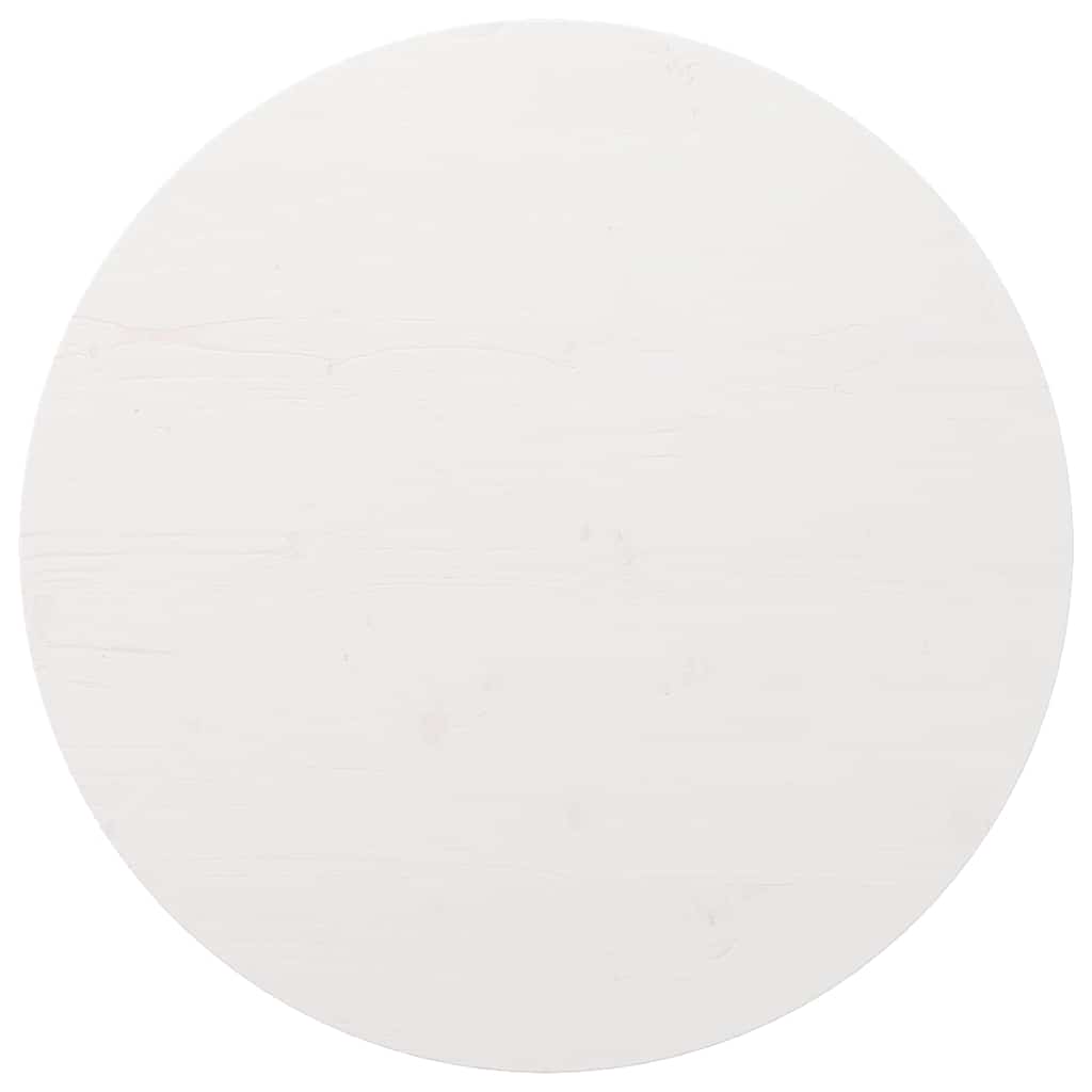 vidaXL Table Top | White | Solid Pine Wood | Ø80 cm | Table Top | Round 1