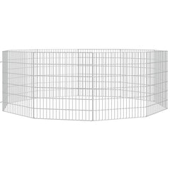 vidaXL Free Range Animal Enclosure 10-Panel 54x60 cm Galvanised Iron 3