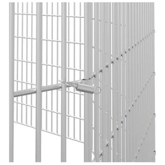 vidaXL Free Range Animal Enclosure 10-Panel 54x60 cm Galvanised Iron 6