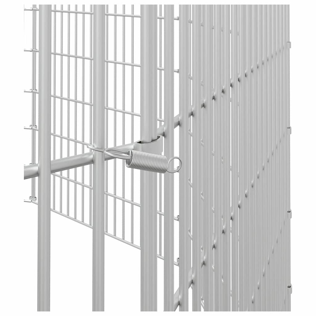 vidaXL Free Range Animal Enclosure 12-Panel 54x60 cm Galvanised Iron 6