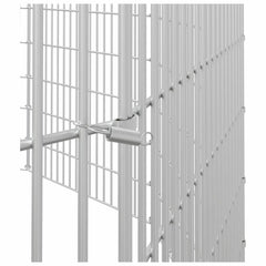 vidaXL Free Range Animal Enclosure 12-Panel 54x60 cm Galvanised Iron 6