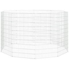 vidaXL Free Range Animal Enclosure 10-Panel 54x100 cm Galvanised Iron 3