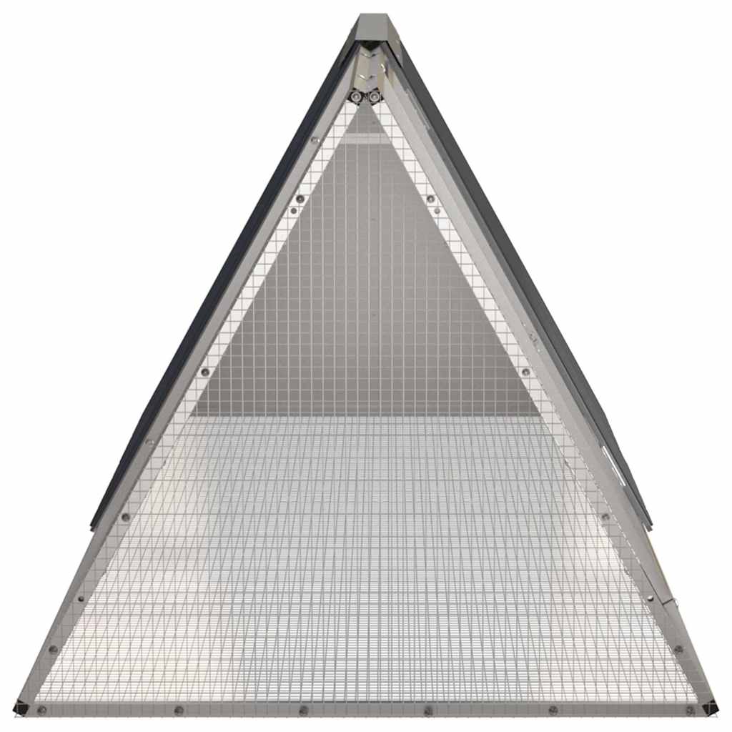 Rabbit Cage 201,5x80,5x71 cm Galvanised Steel Anthracite