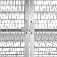 Rabbit Cage 201,5x80,5x71 cm Galvanised Steel Anthracite