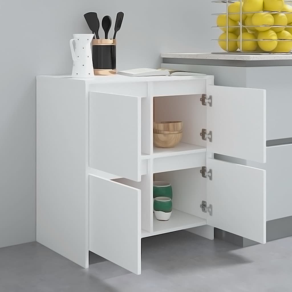 Sideboards 2 pcs 70x41x75 cm Engineered Wood White