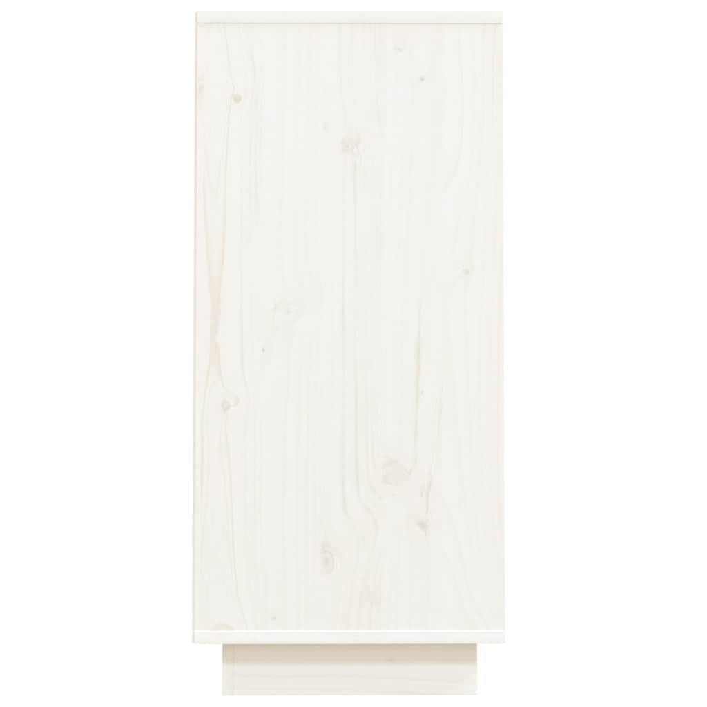 vidaXL Console Cabinet | White | Solid Pine Wood | Medium | Console Cabinet 6