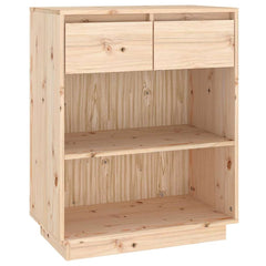 vidaXL Console Cabinet | Natural wood | Solid pine wood | Medium 2