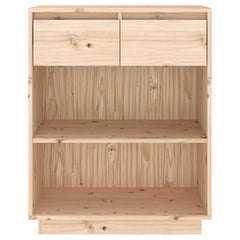 vidaXL Console Cabinet | Natural wood | Solid pine wood | Medium 5