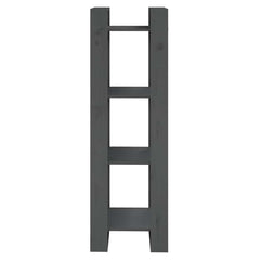 vidaXL Book Cabinet | Grey | Solid pine wood | 125 cm high | Book Cabinet 3