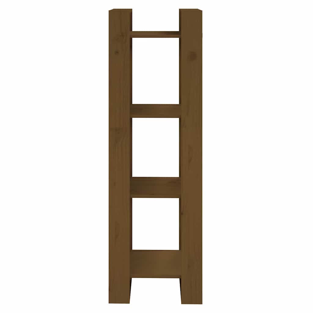 vidaXL Book Cabinet | Honey brown | Solid pine wood | 125 cm height, 41 cm width 3