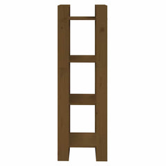 vidaXL Book Cabinet | Honey brown | Solid pine wood | 125 cm height, 41 cm width 3