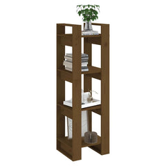 vidaXL Book Cabinet | Honey brown | Solid pine wood | 125 cm height, 41 cm width 5