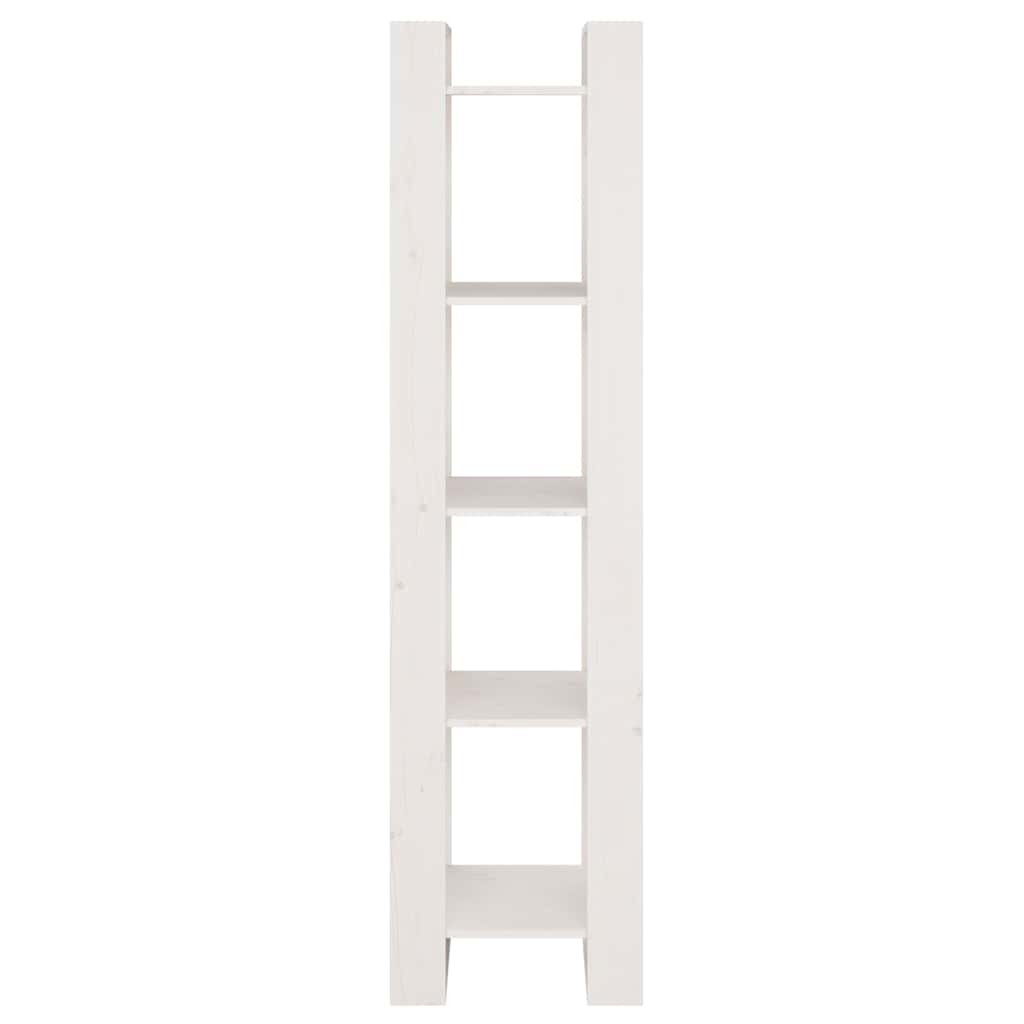 vidaXL Book Cabinet | White | Solid pinewood | Medium | Book Cabinet 5