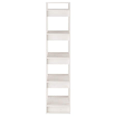 vidaXL Book Cabinet | White | Solid pinewood | Medium | Book Cabinet 6