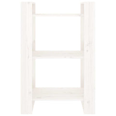 vidaXL Book Cabinet | White | Solid pine wood | Medium | Book Cabinet 3