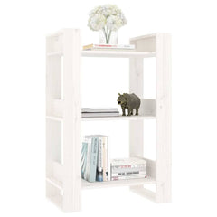 vidaXL Book Cabinet | White | Solid pine wood | Medium | Book Cabinet 5