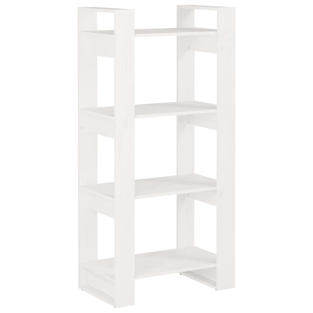 vidaXL Book Cabinet | White | Solid pine wood | Standard | Book Cabinet 2