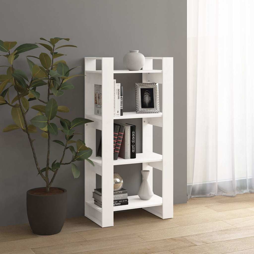 vidaXL Book Cabinet | White | Solid pine wood | Standard | Book Cabinet 6