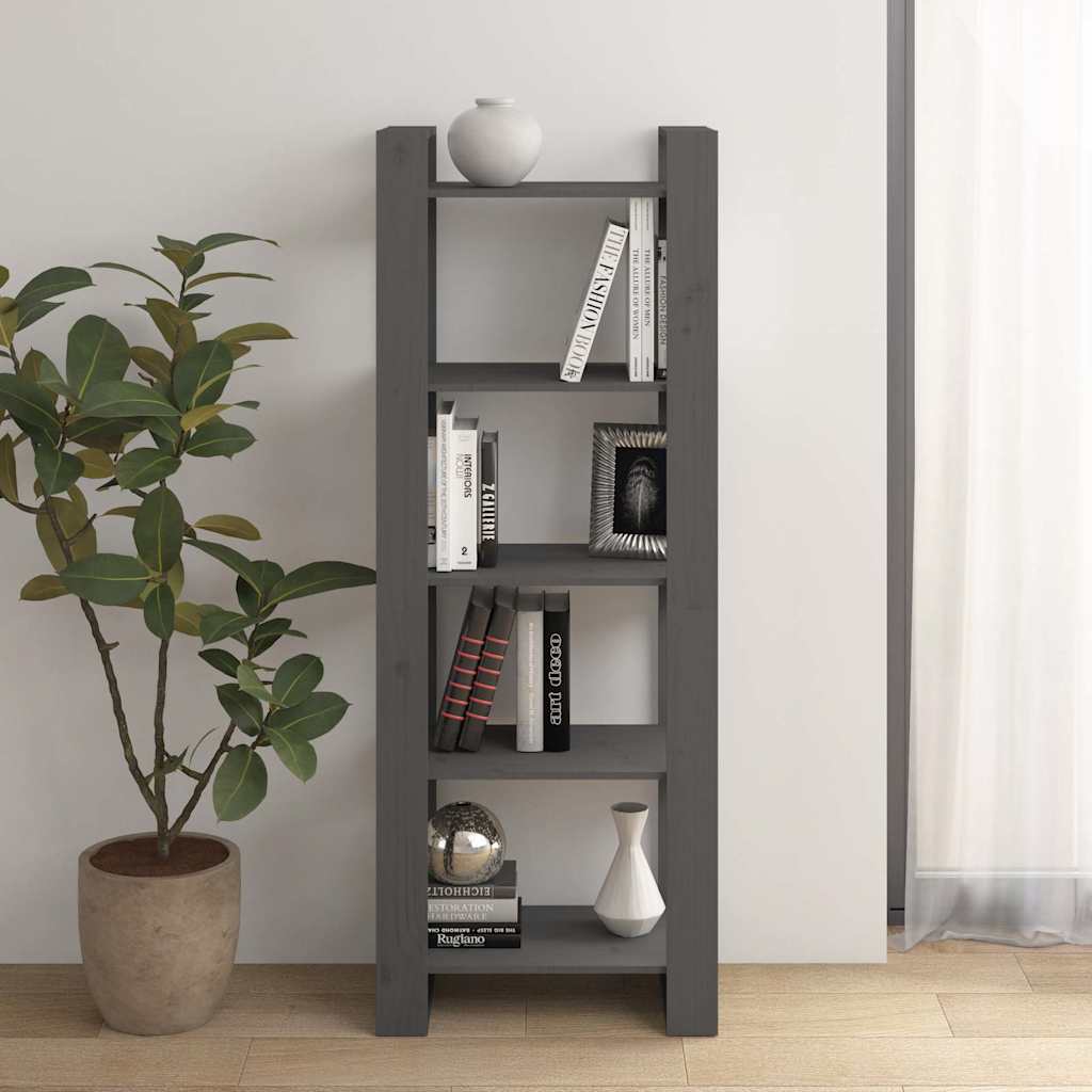 vidaXL Book Cabinet/Room Divider Solid Wood Width 60 cm