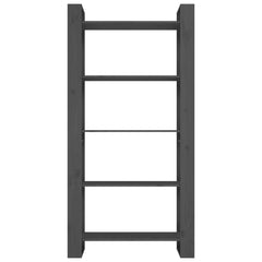 vidaXL Book Cabinet | Grey | Solid pine wood | Medium | Book Cabinet 5