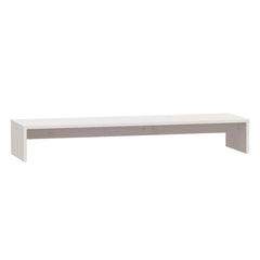 813930 vidaXL Monitor Stand White 100x27x15 cm Solid Wood Pine 2