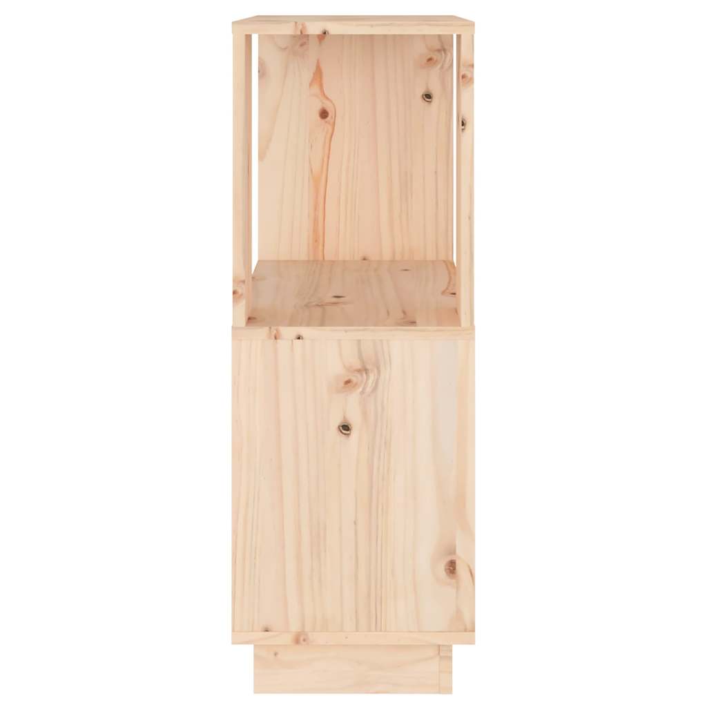 vidaXL Book Cabinet | Natural wood | Solid Pine Wood | Small | Book Cabinet 6
