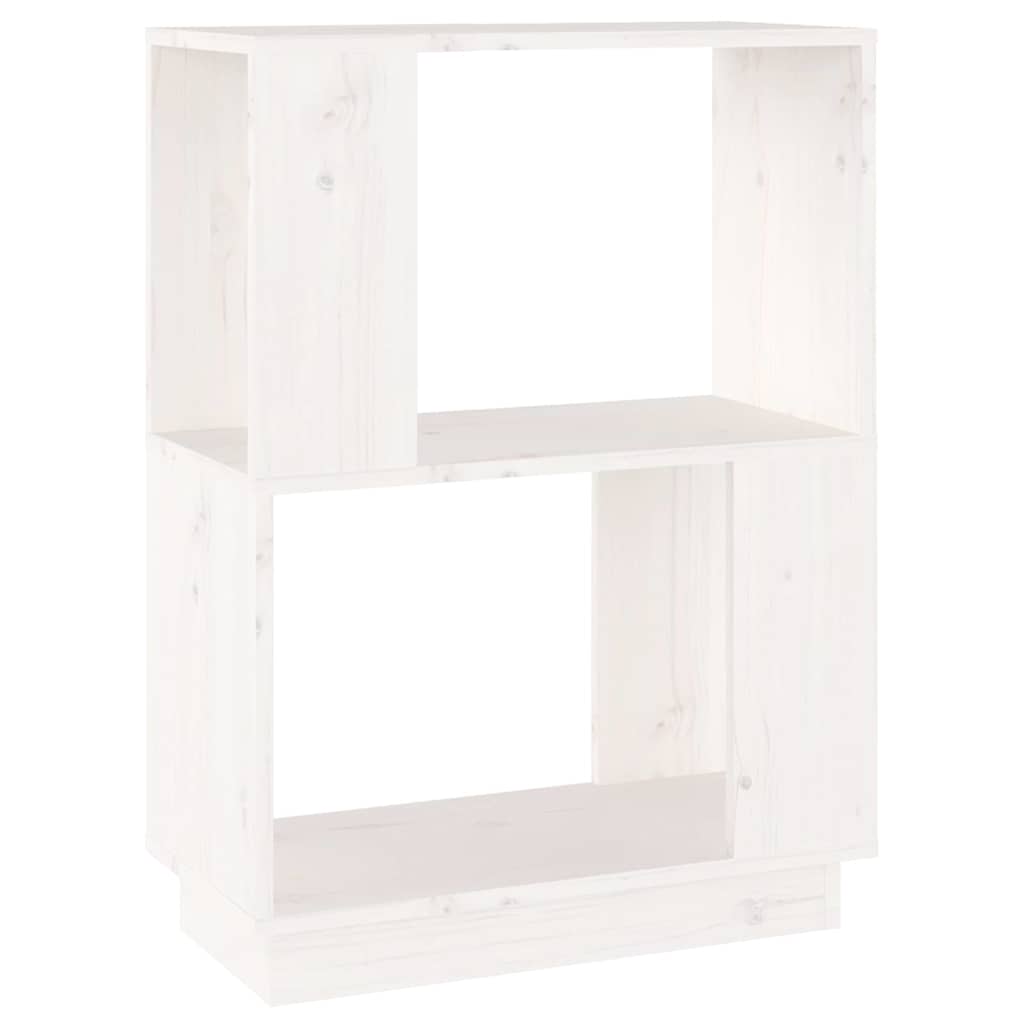 vidaXL Book Cabinet | White | Solid Pine Wood | Medium | Book Cabinet 2