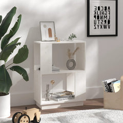 vidaXL Book Cabinet | White | Solid Pine Wood | Medium | Book Cabinet 3