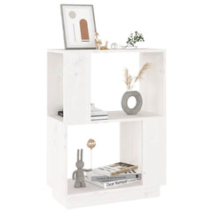 vidaXL Book Cabinet | White | Solid Pine Wood | Medium | Book Cabinet 4