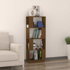 vidaXL Book Cabinet | Honey Brown | Solid Pine Wood | Medium | Book Cabinet 3
