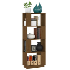 vidaXL Book Cabinet | Honey Brown | Solid Pine Wood | Medium | Book Cabinet 4