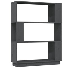 vidaXL Book Cabinet | Grey | Solid pine wood | Medium | Book Cabinet 2