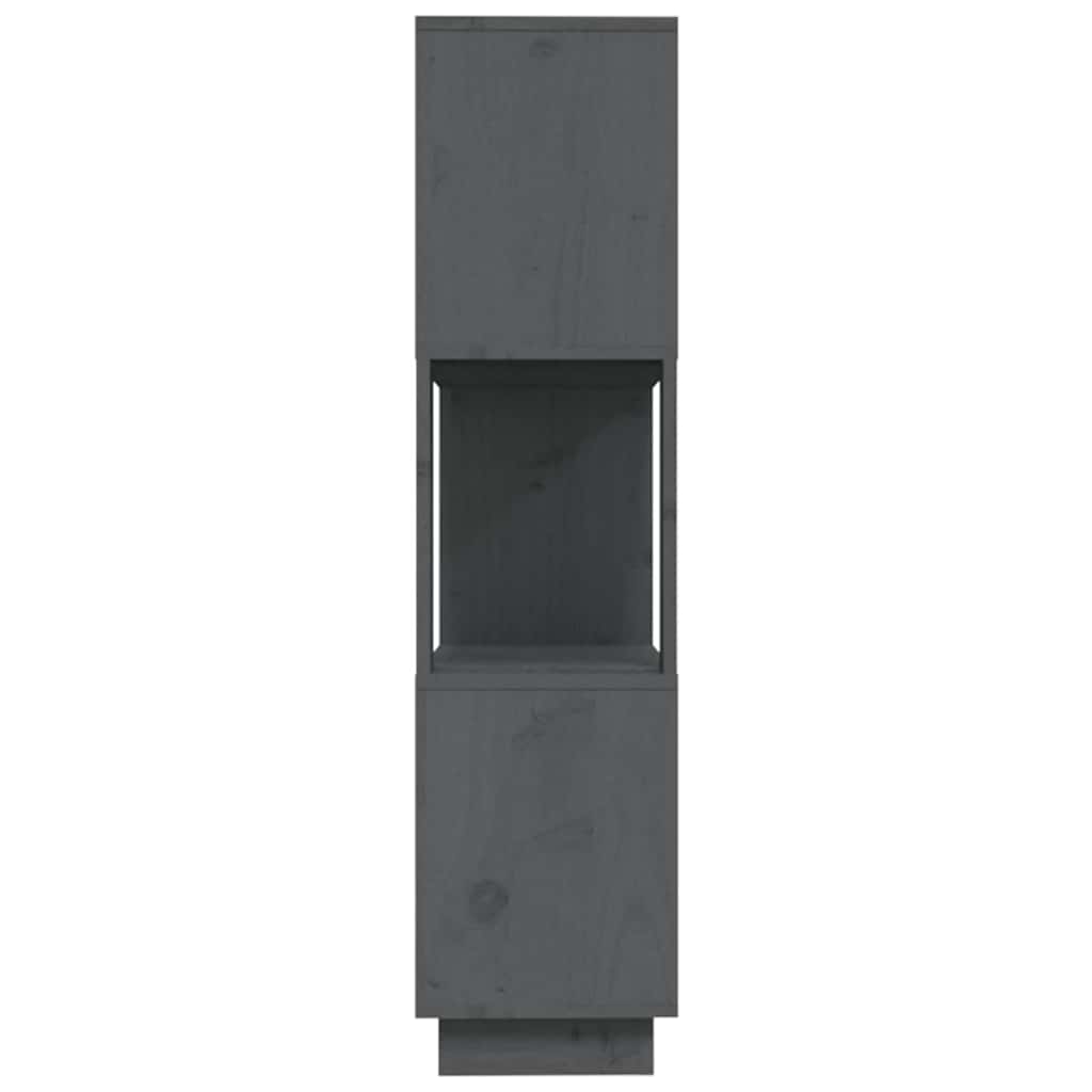 vidaXL Book Cabinet | Grey | Solid pine wood | Medium | Book Cabinet 6