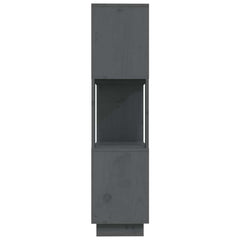vidaXL Book Cabinet | Grey | Solid pine wood | Medium | Book Cabinet 6