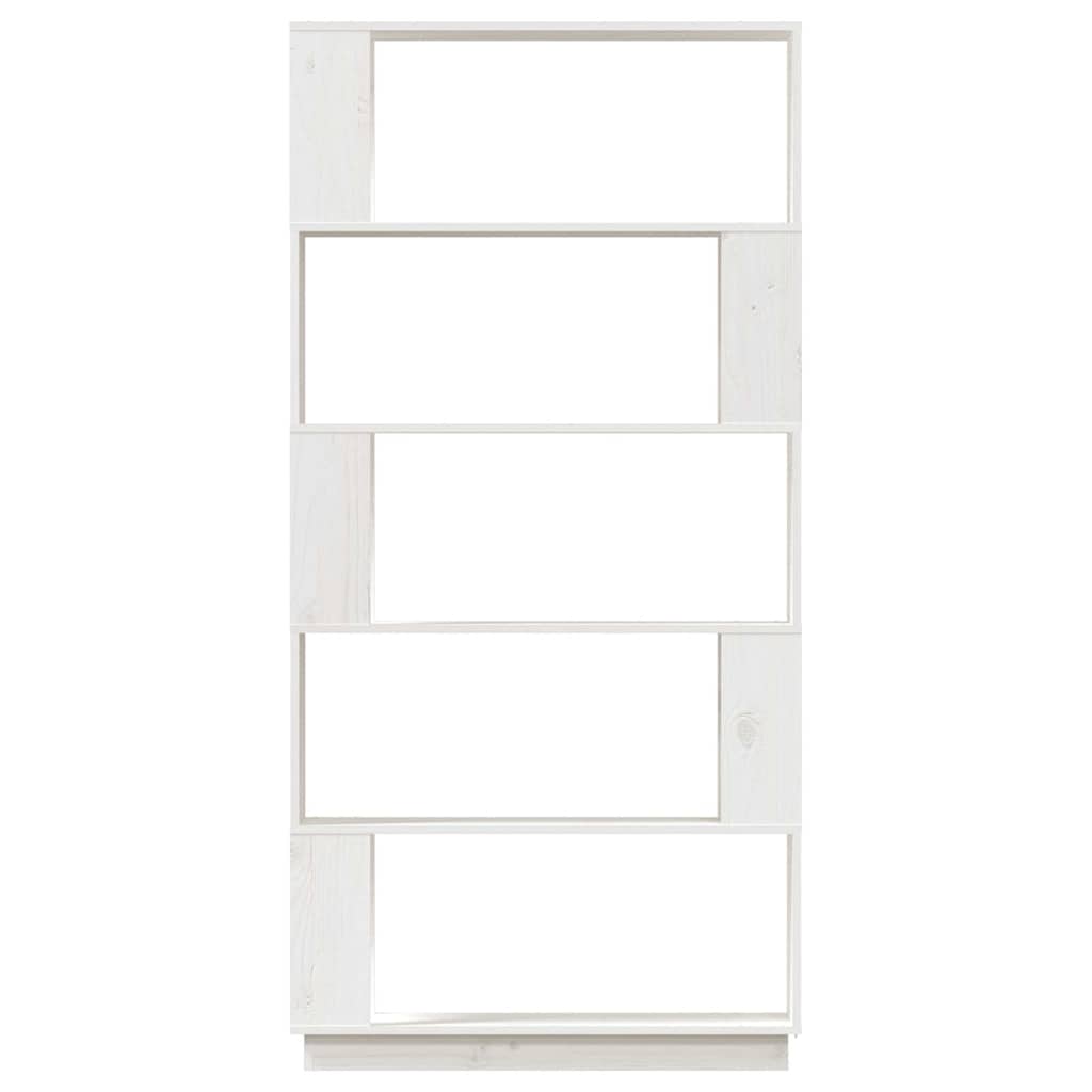 Book Cabinet/Room Divider 80x25x163,5 cm Solid Wood Pine White