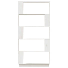 Book Cabinet/Room Divider 80x25x163,5 cm Solid Wood Pine White