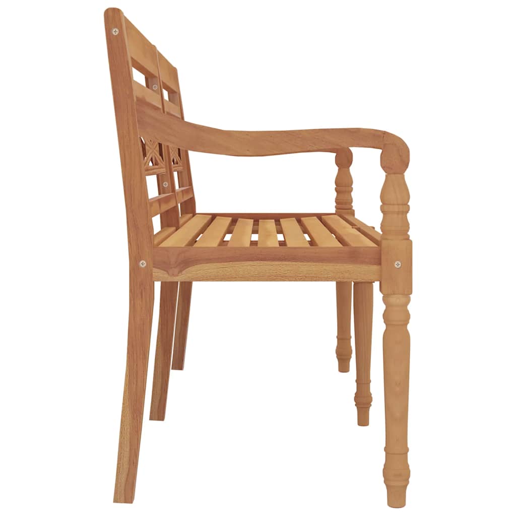 vidaXL Batavia Bench 150 cm Solid Wood Teak 4