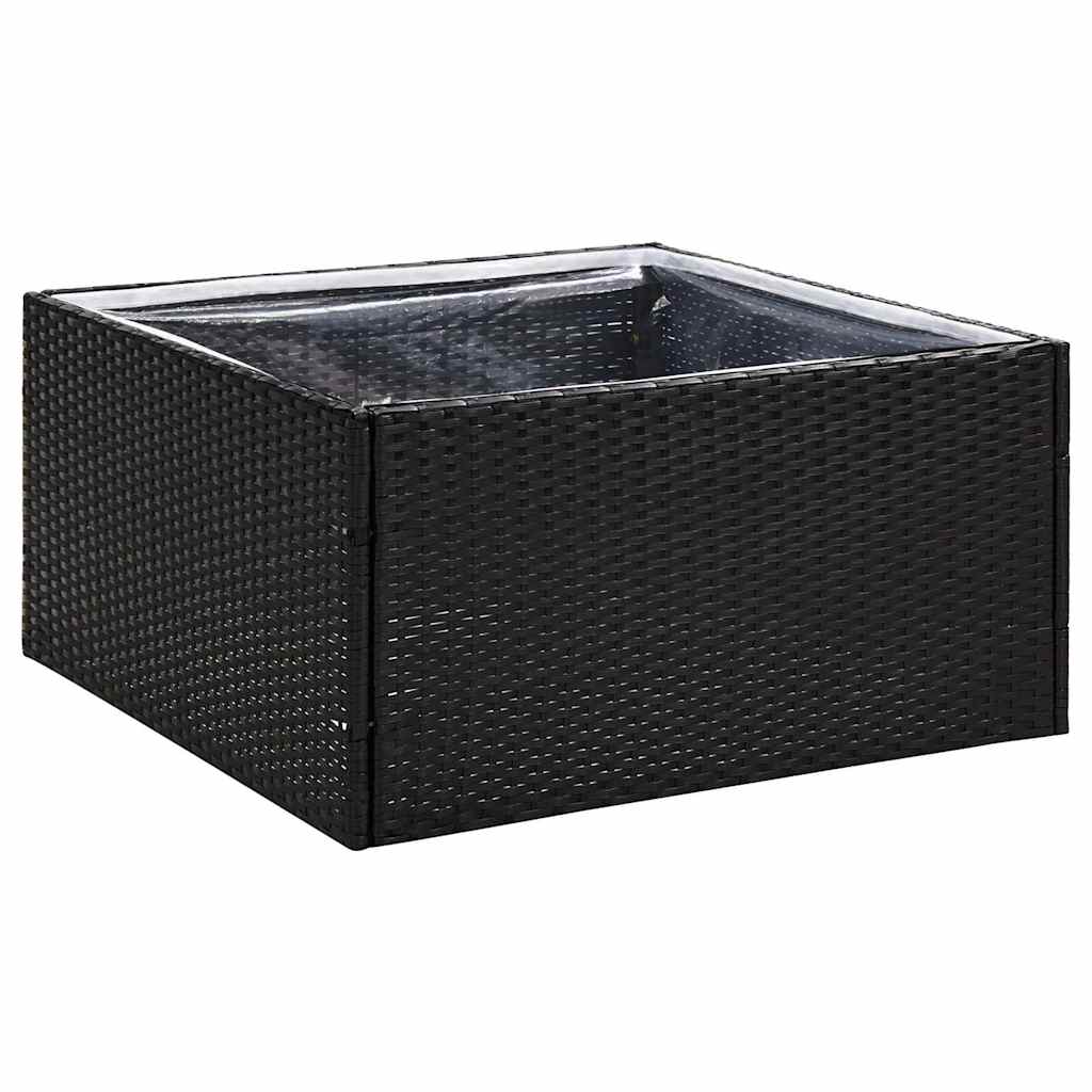 vidaXL Garden Planter | Black and transparent 2