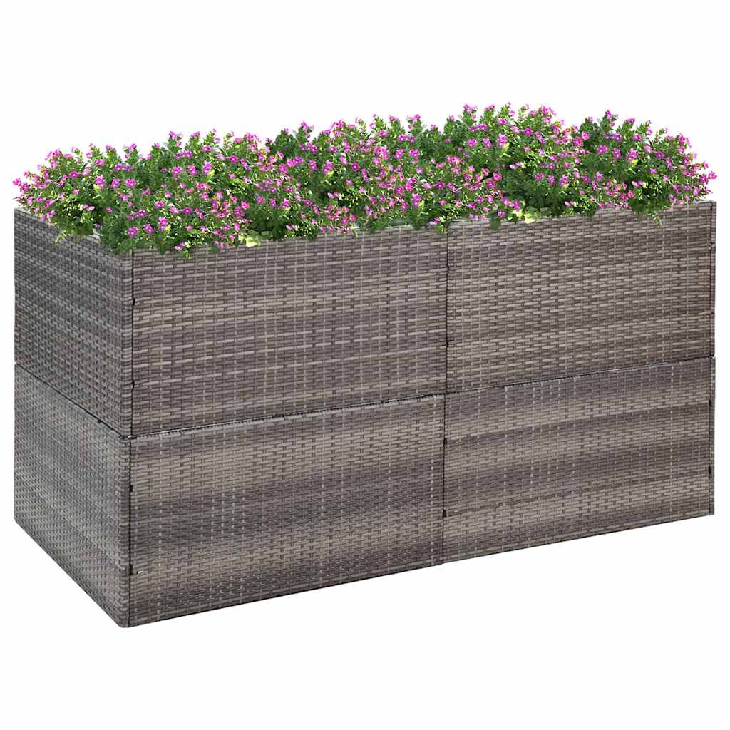 vidaXL Garden Planter Poly Rattan