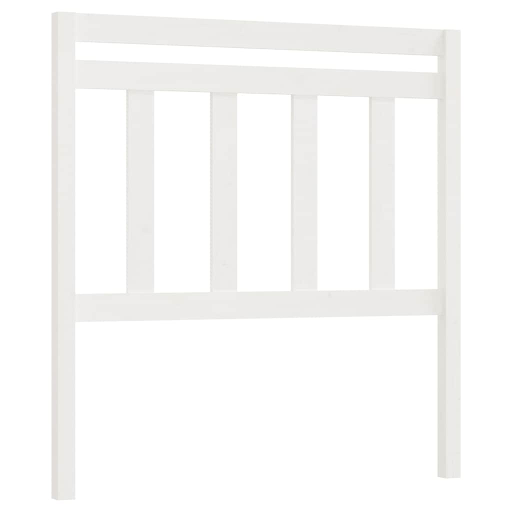 814080 vidaXL Bed Headboard White 106x4x100 cm Solid Wood Pine 2